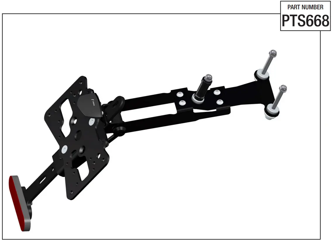 rizoma PTS668 Plate Holder - Figure 1