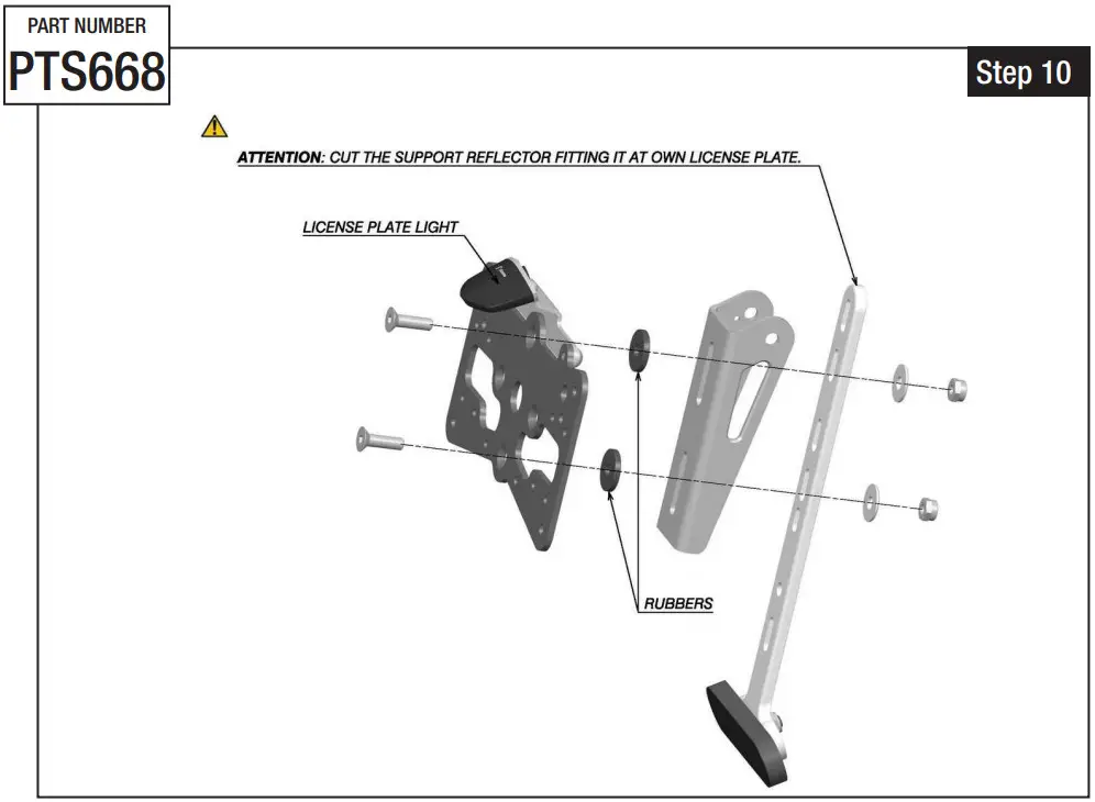 rizoma PTS668 Plate Holder - Figure 13