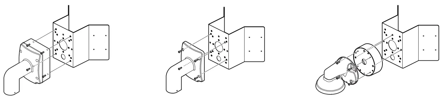 DIGITAL WATCHDOG DWC-V1CNMW Corner Bracket for DW Cameras - Fig 1