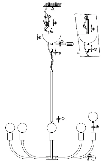 MARKSLOJD-108291-AMISTOSO-8-Lights-Pendant-02