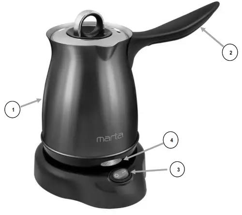 marta MT-2143 Electric Coffee Pot