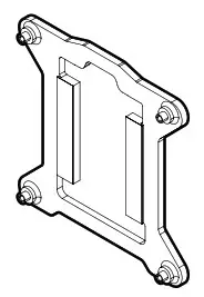 NZXT T120 High Performance Air Cooler - Intel Backplate