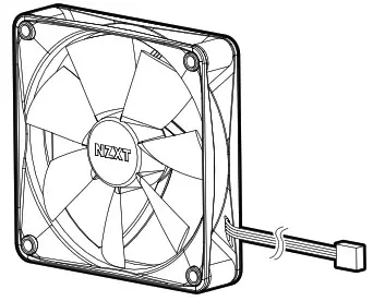 NZXT T120 High Performance Air Cooler - Static Pressure Fan
