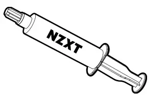 NZXT T120 High Performance Air Cooler - Thermal Paste