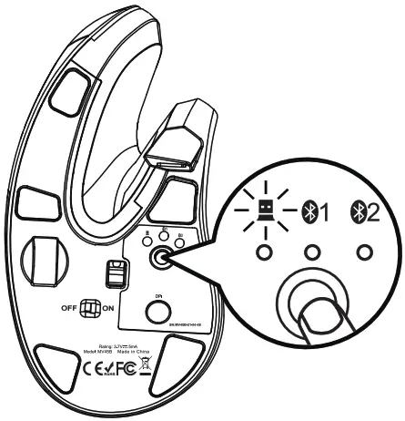 ProtoArc EM11 Bluetooth Vertical Ergo Mouse - Figure 3