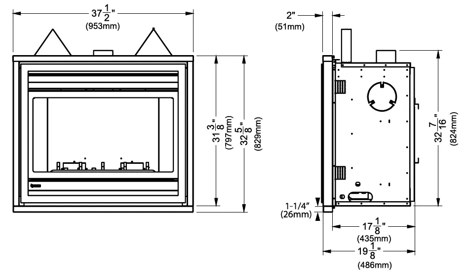 REGENCY-P36D-Gas-Fireplace-fig-2