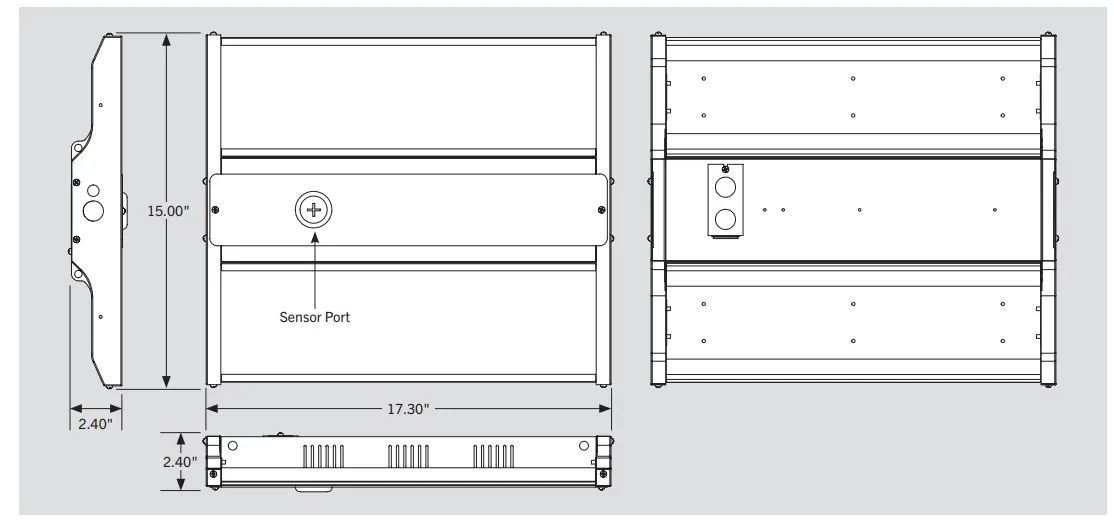 KEYSTONE HB LED 1 5 80 8XX P G2 Compact 80W LED High Bay Fixture - fig 1
