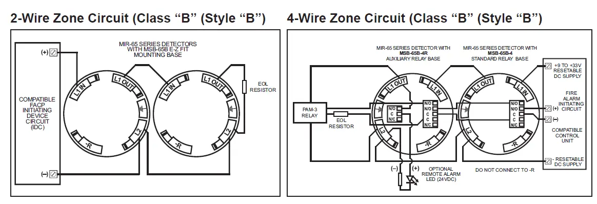Mircom MIR-65 Series Conventional Smoke and Heat Detectors 1