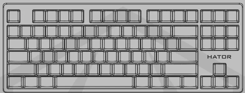 HATOR HTK 610 Rockfall EVO TKL Optical Gaming Keyboard - specification 1