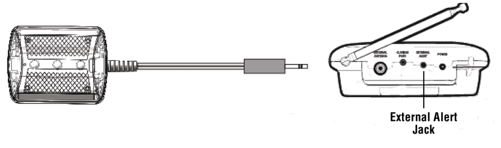 STR180 Strobe Light for Midland Weather Alert Radio - set up 1