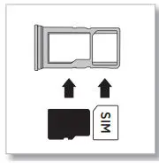 motorola One 5G ACE Mobile User Guide - Insert the SIM card with the gold contacts down