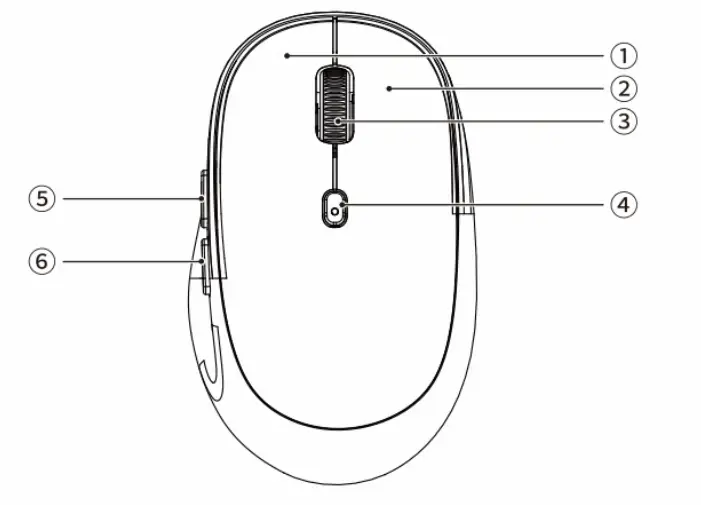 Shenzhen Hangshi Electronic Technology MD165 Wireless Mouse - diagram