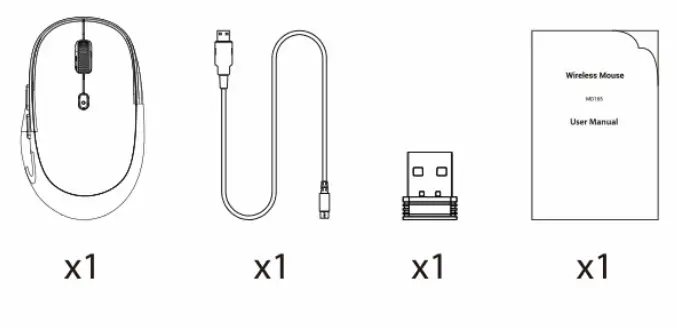 Shenzhen Hangshi Electronic Technology MD165 Wireless Mouse