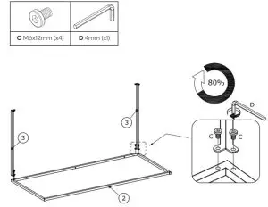 Title ovela OVLUTONCTBA Luton Coffee Table User Guide Assembly Instructions