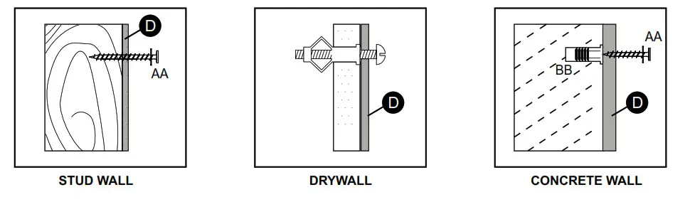 KOMODO SP5736 Wall Mount Electric power Place-Assembly 4