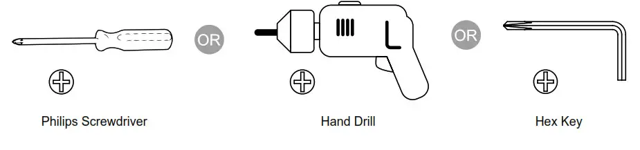 KOMODO SP5736 Wall Mount Electric power Place-Tools Required