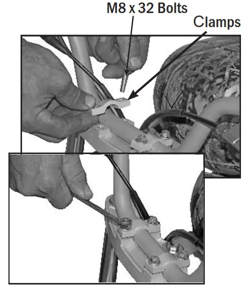 Coleman CT200U-EX V 196cc Mini Bike Instruction--Attach handlebars