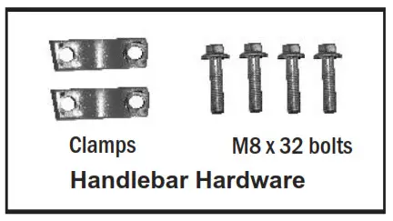 Coleman CT200U-EX V 196cc Mini Bike Instruction--HANDLEBAR ASSEMBLY