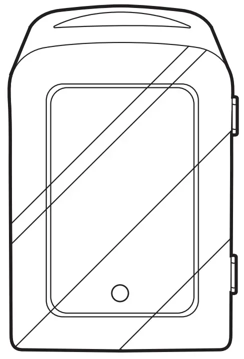 CHEFMAN RJ48 ML Portable Mirrored Beauty Fridge-