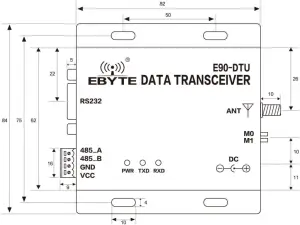 E90-DTU 230N37 - Dimensions 1
