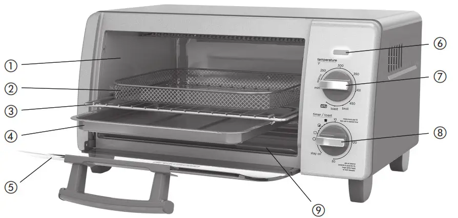 BLACK DECKER TO1785SG Air Fry Toaster Oven - Overview