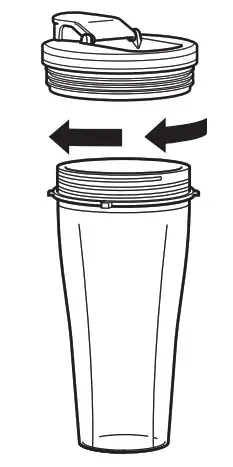 NINJA CB100UK 2 in 1 Power Nutri Blender- Spout