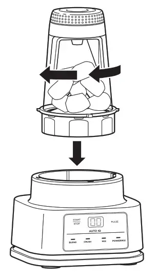 NINJA CB100UK 2 in 1 Power Nutri Blender- clockwiseNINJA CB100UK 2 in 1 Power Nutri Blender- clockwise