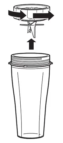 NINJA CB100UK 2 in 1 Power Nutri Blender- twisting