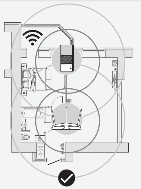 rock space RSD0623 AC2100 Dual Band Wi Fi Range Extender- Wi Fi Range Extender