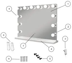 DP317-USB Large Hollywood-Components