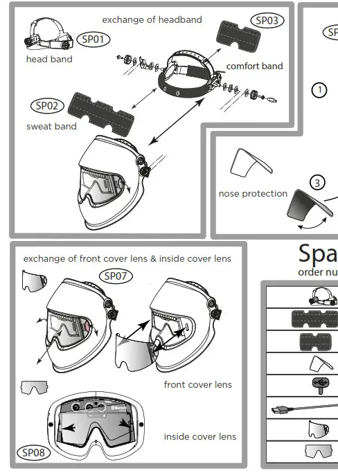 Fronius FRO42.0510.0314 Vizor Air 3 Ergo Connect- 4