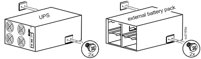 APC SURT192RMXLBP2 Smart-UPS External Battery Pack- Install rail cleats