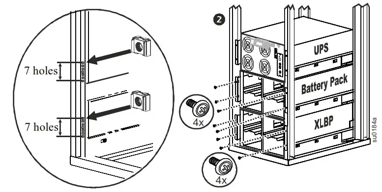 APC SURT192RMXLBP2 Smart-UPS External Battery Pack- Install units in rack 2