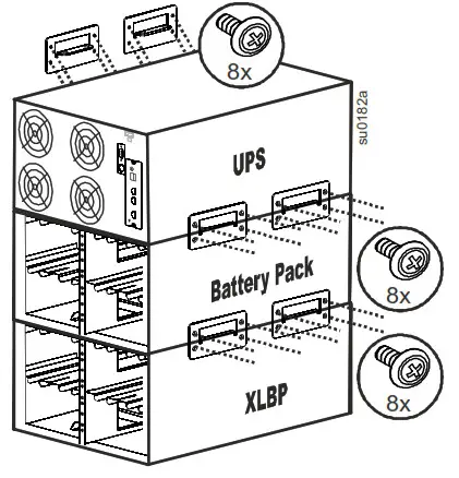 APC SURT192RMXLBP2 Smart-UPS External Battery Pack- Stack configuration