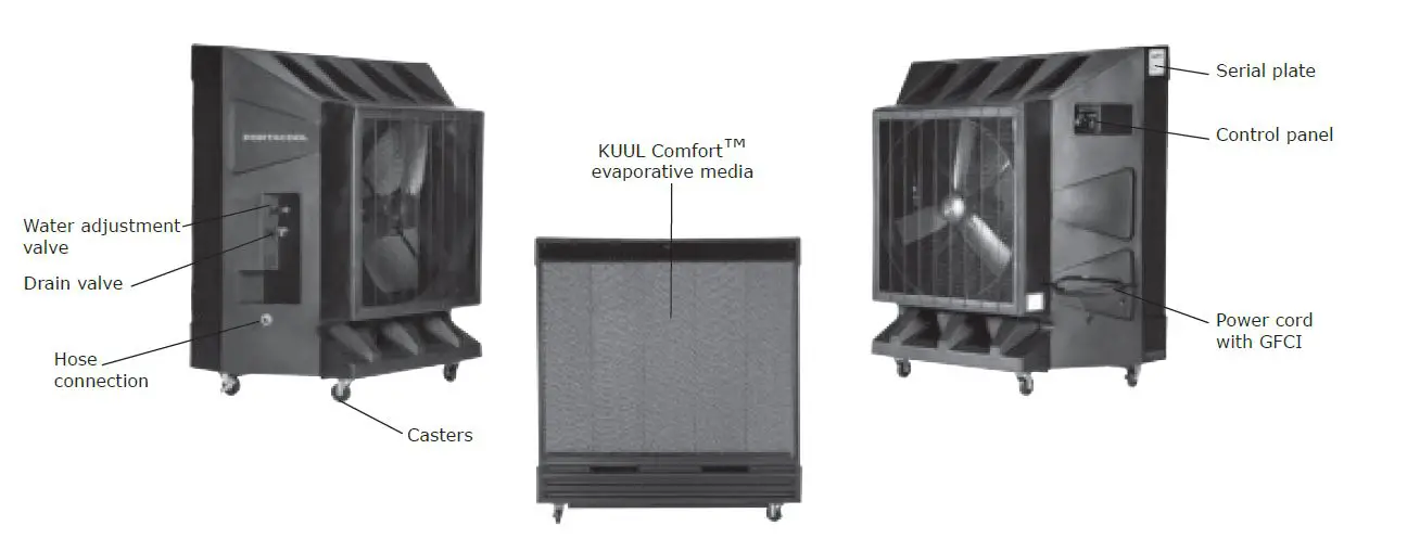 PORTACOOL PAC161SVT CLASSIC 16 Inch Vertical Tank Evaporative Cooler fig4