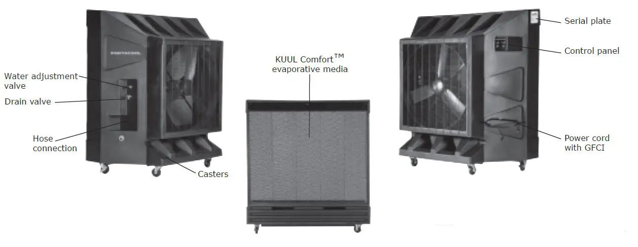 PORTACOOL PAC161SVT CLASSIC 16 Inch Vertical Tank Evaporative Cooler fig5