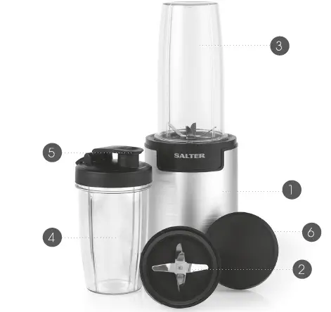SALTER EK2435SILVER Nutri Pro 900 Blender IMG 1