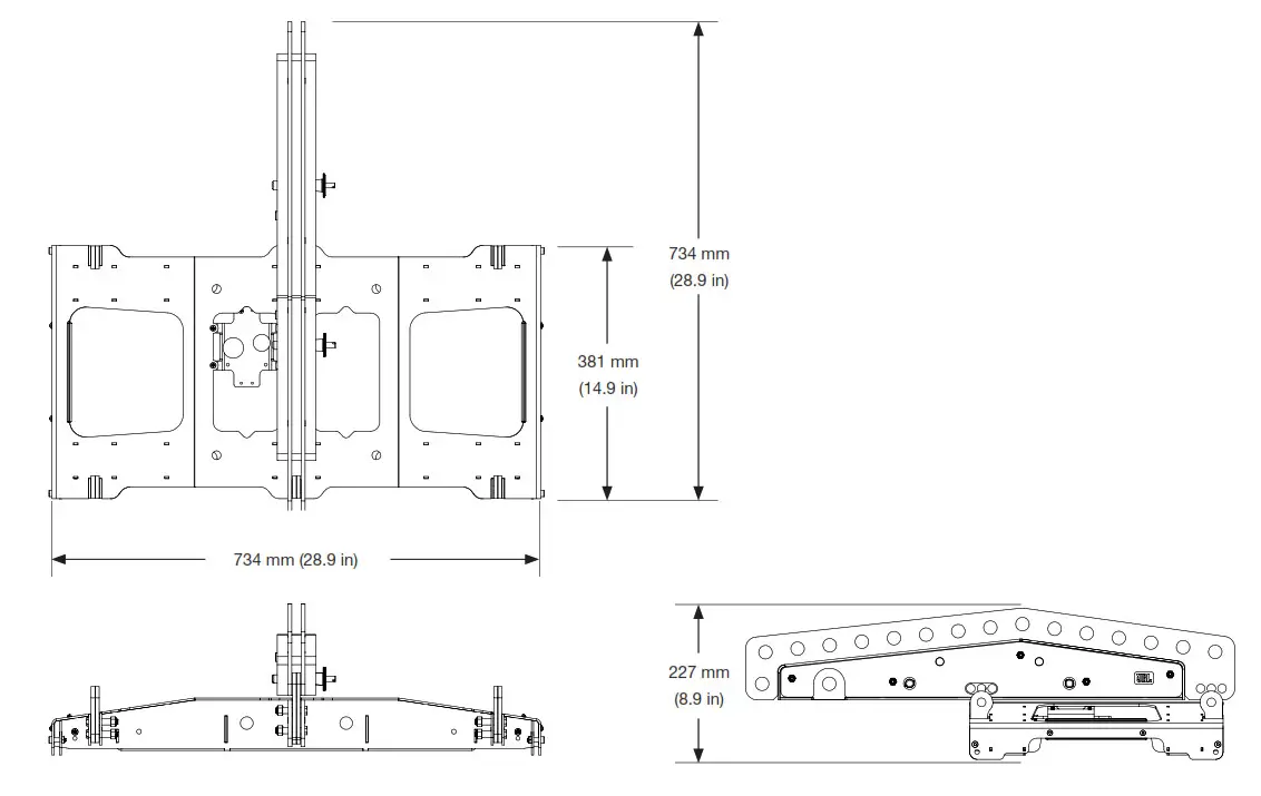 UBL Array Frame - DIMENSIONS