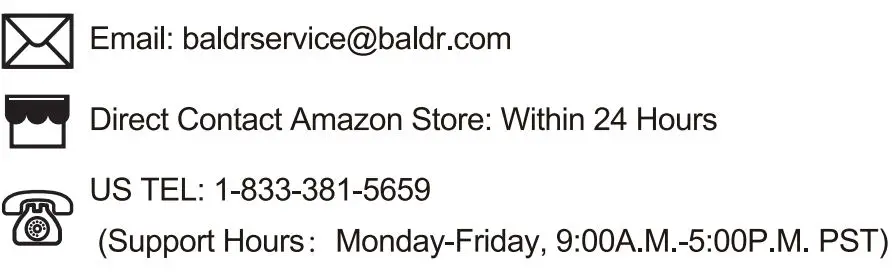 BALDR B0340WST2H2R-V7 Weather Station User Manual - Contract Us