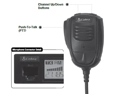 Cobra 19 MINI CB Radio Transceiver FIG 3