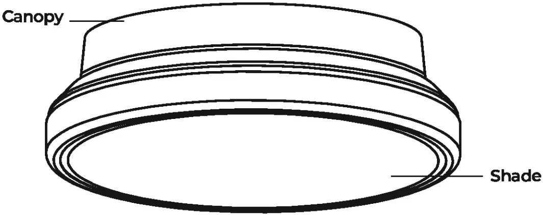 globe GL50403 Smart 14 Inch Flush Mount