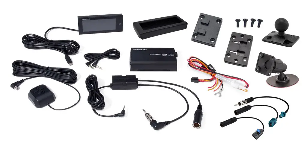 Siriusxm SXMCMTU64 Radio Commander Touch UTV Kit with Polaris Ride Command Adapters