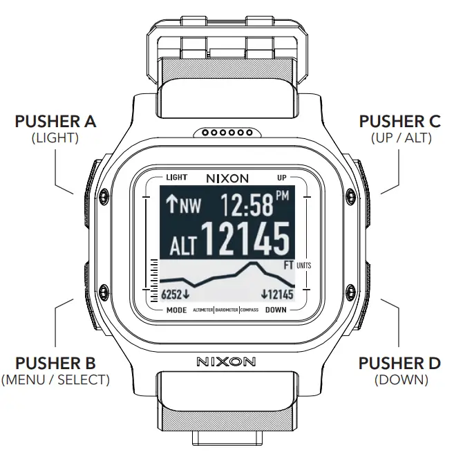 NIXON A1324 001 00 Regulus Expedition Watch - fig 1