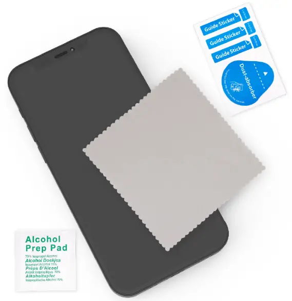 QUIKCELL GPIP9 Tempered Glass Screen Protector - Step 1