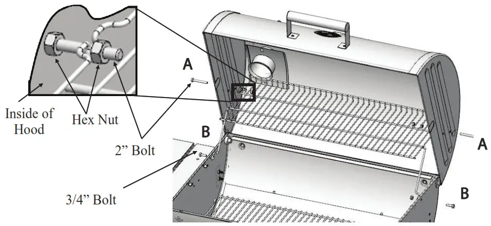 Char Griller E2137 Outlaw Charcoal Grill - WIRE LOOP HOLES