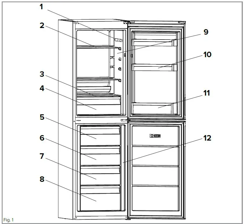Amica-FK2623-Freestanding-55cm-Fridge-Freezer-1