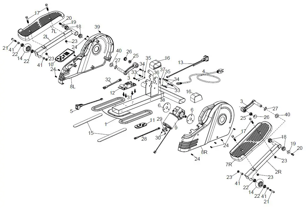 SUNNY-Health-Fitness-SF-E3959-Electric-Under-Desk-Elliptical-FIG-1