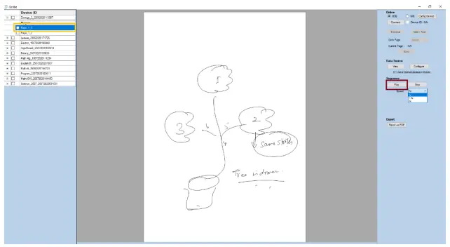 File display on left