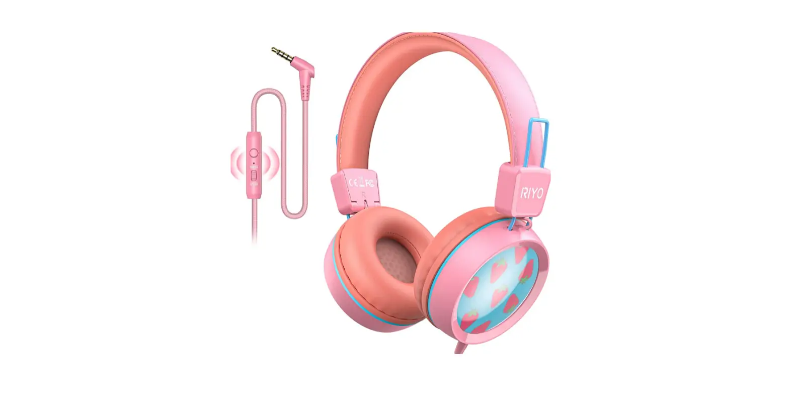 Riyo Kids Headphones With Microphone Wired On-ear Headphones-complete Features/instruction Guide Riyo Kids Headphones With Microphone Wired On-ear Headphones-complete Features/instruction Guide