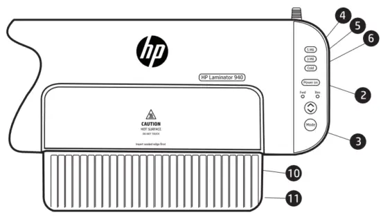 hp Laminator 940 9 Inch Hot and Cold Laminator - Cold lamination
